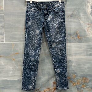 Merona skinny jeans with pattern
